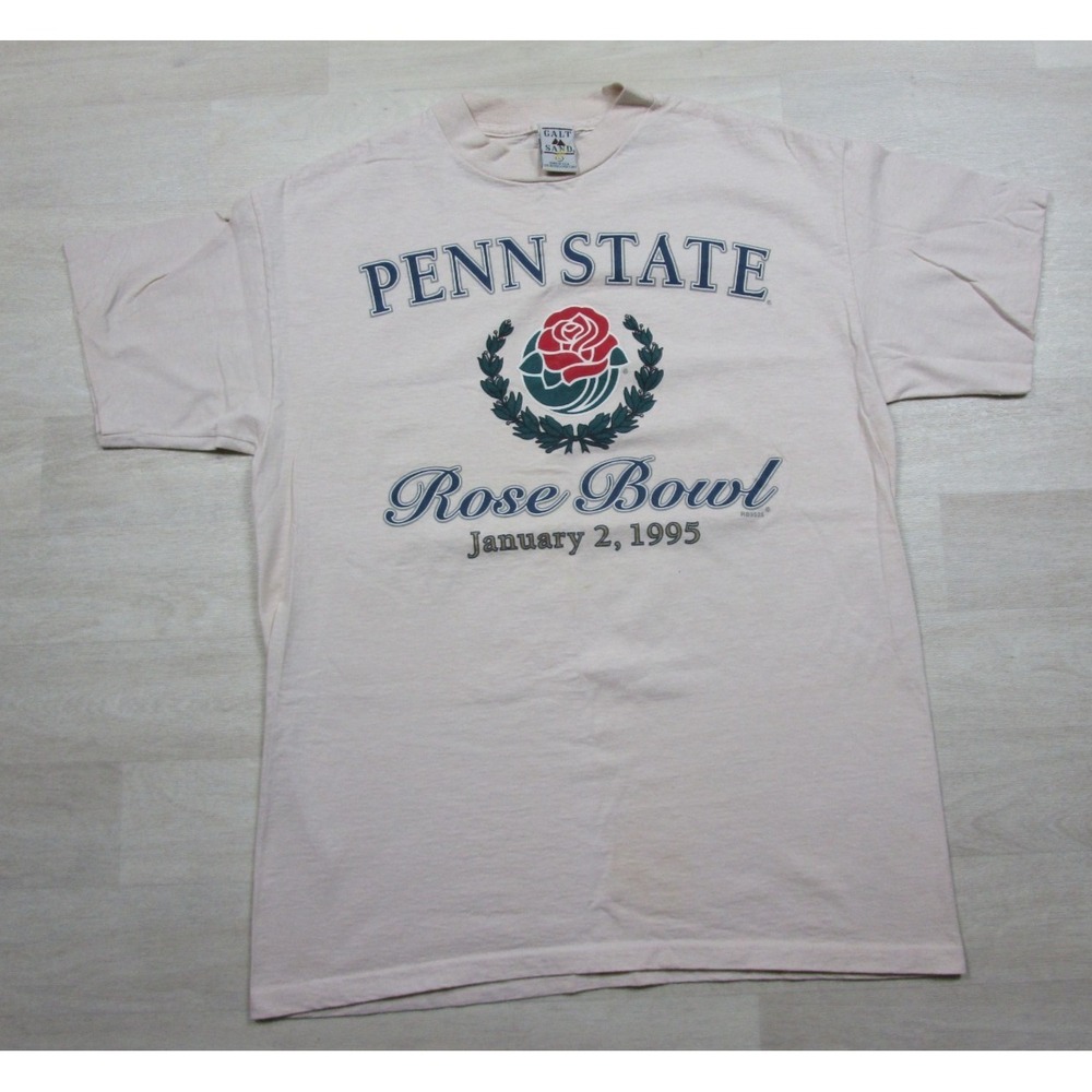 Vintage Penn State University Football 1995 Rose Bowl T-Shirt (L) NCAA 1990's